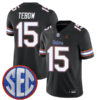 Tim Tebow Florida Gators Football Black Alternate Stitched Jersey w/ SEC Patch