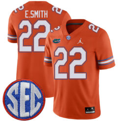 Emmitt Smith Florida Gators Football Orange Alternate Stitched Jersey w/ SEC Patch