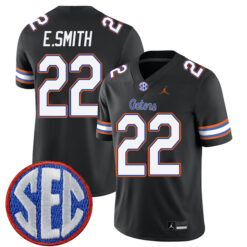 Emmitt Smith Florida Gators Football Black Alternate Stitched Jersey w/ SEC Patch