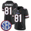 Aaron Hernandez Florida Gators Football Black Alternate Stitched Jersey w/ SEC Patch