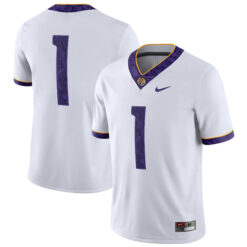 Ja'marr Chase LSU Tigers Football 2018 Silent Season White Stitched Jersey