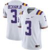 Odell Beckham Jr LSU Tigers Football White Away Stitched Jersey