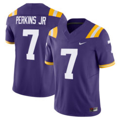 Harold Perkins Jr LSU Tigers Football Purple Vapor F.U.S.E Limited Stitched Jersey