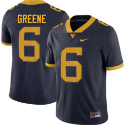 Garrett Greene West Virginia Mountaineers Football Navy Alumni Stitched Jersey