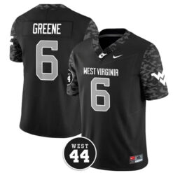 Garrett Greene West Virginia Mountaineers Football Black Vapor F.U.S.E Limited Stitched Jersey