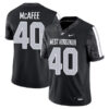 Pat McAfee West Virginia Mountaineers Football Black Game Stitched Jersey