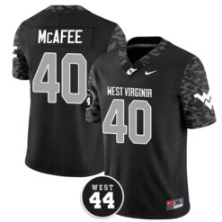 Pat McAfee West Virginia Mountaineers Football Black Vapor F.U.S.E Limited Stitched Jersey