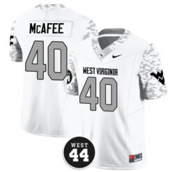 Pat McAfee West Virginia Mountaineers Football White Vapor F.U.S.E Limited Stitched Jersey