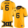 Garrett Greene West Virginia Mountaineers Football Gold Alumni Stitched Jersey w/ XII Patch