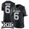 Garrett Greene West Virginia Mountaineers Football Black Game Stitched Jersey w/ XII Patch