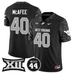 Pat McAfee West Virginia Mountaineers Football Black Vapor F.U.S.E Limited Stitched Jersey w/ XII Patch