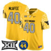 Pat McAfee West Virginia Mountaineers Football Gold Vapor F.U.S.E Limited Stitched Jersey w/ XII Patch