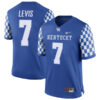 Will Levis Kentucky Wildcats Football Checkerboard Royal Stitched Jersey