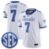 Will Levis Kentucky Wildcats Football White Away Stitched Jersey w/ SEC Patch