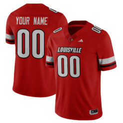 Custom Louisville Cardinals Football Red Vapor Limited Stitched Jersey