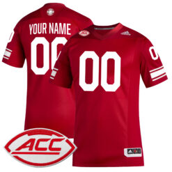 Custom Louisville Cardinals Football Red Alternate Game Stitched Jersey w/ ACC Patch