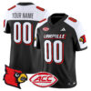 Custom Louisville Cardinals Football White Alternate Limited Stitched Jersey w/ ACC Patch