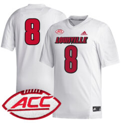 Lamar Jackson Louisville Cardinals Football White Alumni Limited Stitched Jersey w/ ACC Patch
