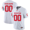 Custom Houston Cougars Football White Away Stitched Jersey