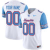 Custom Houston Cougars Football Alternate White Oilers-inspired Stitched Jersey