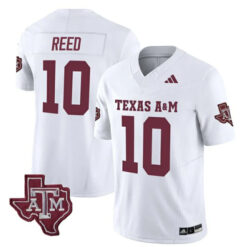 Marcel Reed Texas A&M Aggies Football White Away Stitched Jersey