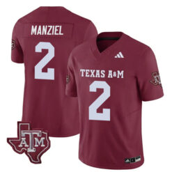 Johnny Manziel Texas A&M Aggies Football Maroon Home Stitched Jersey
