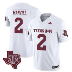 Johnny Manziel Texas A&M Aggies Football White Away Stitched Jersey