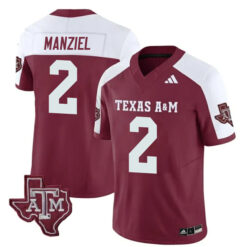 Johnny Manziel Texas A&M Aggies Football Alternate Maroon Stitched Jersey