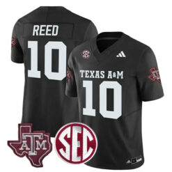 Marcel Reed Texas A&M Aggies Football Black Alternate Stitched Jersey w/ SEC Patch