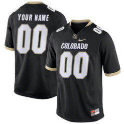 Custom Colorado Buffaloes Football Black Home Stitched Jersey