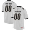 Custom Colorado Buffaloes Football White Away Stitched Jersey