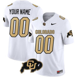 Custom Colorado Buffaloes Football White Vapor F.U.S.E Limited Stitched Jersey
