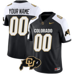 Custom Colorado Buffaloes Football Alternate Black Vapor F.U.S.E Limited Stitched Jersey