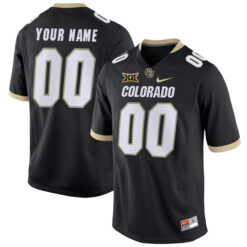 Custom Colorado Buffaloes Football Black Home Stitched Jersey w/ XII Patch