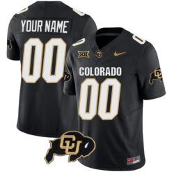 Custom Colorado Buffaloes Football Black Vapor F.U.S.E Limited Stitched Jersey w/ XII Patch