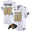 Custom Colorado Buffaloes Football White Vapor F.U.S.E Limited Stitched Jersey w/ XII Patch