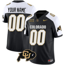 Custom Colorado Buffaloes Football Alternate Black Vapor F.U.S.E Limited Stitched Jersey w/ XII Patch