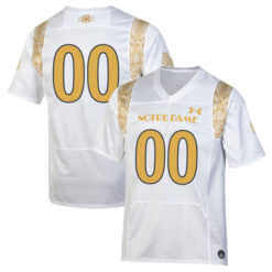 Custom Notre Dame Fighting Irish Football White Shamrock Series Stitched Jersey