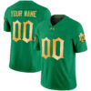 Custom Notre Dame Fighting Irish Football Green Limited Stitched Jersey