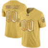 Custom Notre Dame Fighting Irish Football Gold Limited Stitched Jersey