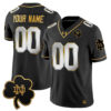 Custom Notre Dame Fighting Irish Football Black Gold Limited Stitched Jersey