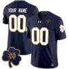 Custom Notre Dame Fighting Irish Football Navy Vapor F.U.S.E Limited Stitched Jersey