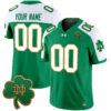 Custom Notre Dame Fighting Irish Football Alternate Green Vapor F.U.S.E Limited Stitched Jersey