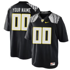Custom Oregon Ducks Football Black Mighty Oregon Stitched Jersey