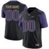 Custom Washington Huskies Football Black Alternate Stitched Jersey