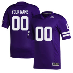 Custom Washington Huskies Football Purple Premier Strategy Stitched Jersey