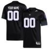 Custom Washington Huskies Football Black Premier Strategy Stitched Jersey