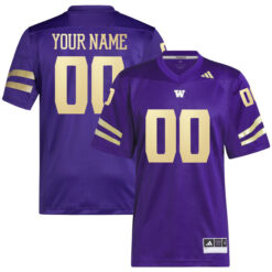 Custom Washington Huskies Football Alternate Purple Premier Stitched Jersey