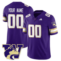 Custom Washington Huskies Football Purple Vapor F.U.S.E Limited Stitched Jersey