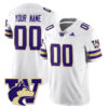 Custom Washington Huskies Football White Vapor F.U.S.E Limited Stitched Jersey